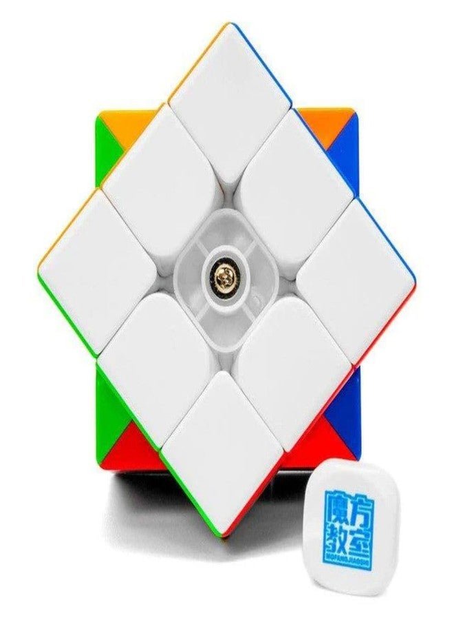HAWKISTER مكعب السرعة المغناطيسي MoYu MeiLong 3x3 V2 | لغز خفيف الوزن واقتصادي مزود بمغناطيسات مصنعية | تصميم خفيف الوزن وسريع الدوران للغاية مع قلب معزز - Image 3